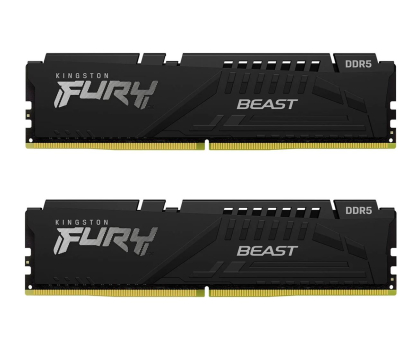 Pamięć RAM KINGSTON DDR5 Fury Beast 32GB(2*16GB)/5600 CL36 czarna EXPO KF556C36BBEK2-32